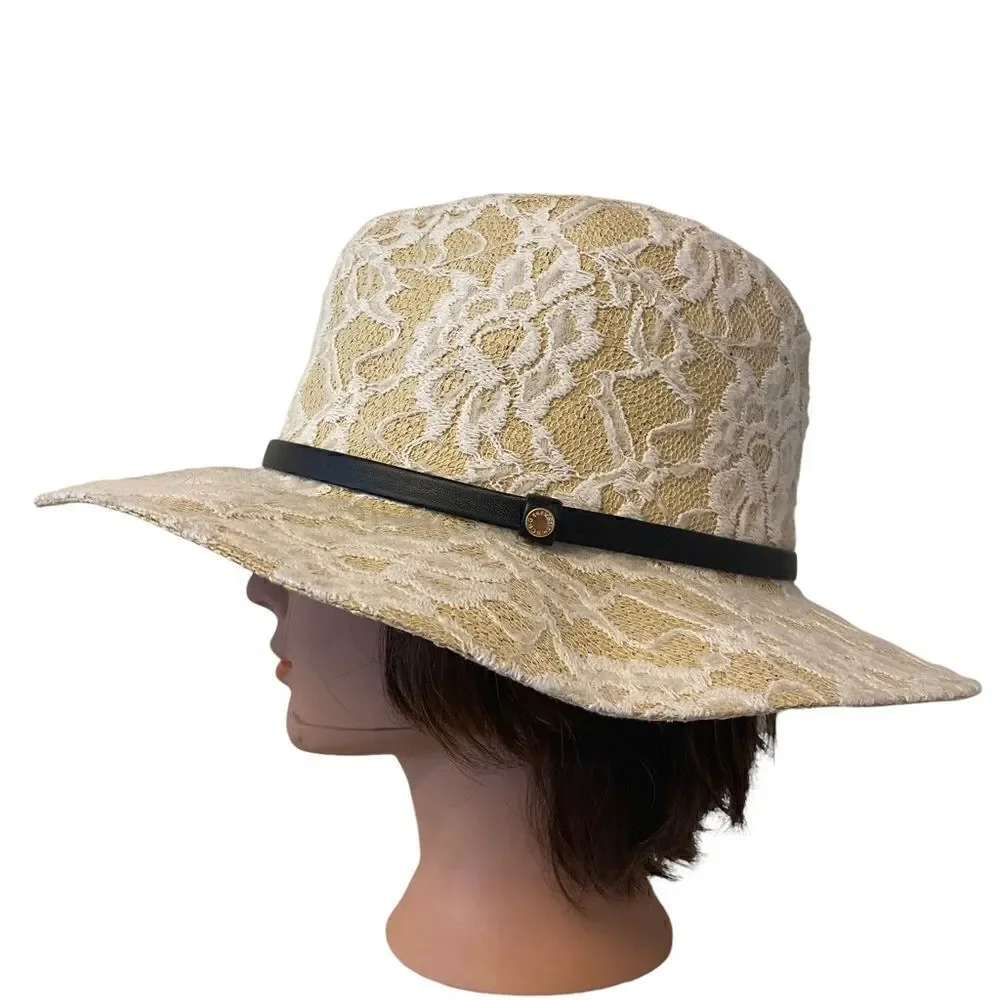 BCBGeneration lace Panama Hat - Picture 3 of 12